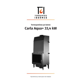 Fișă tehnică - Termoșemineu Carla Aqua+ 33,4 kW