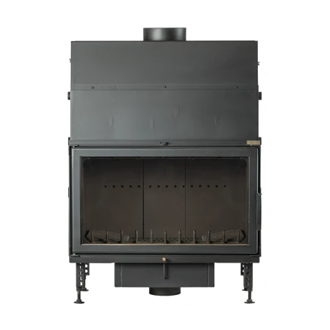 Termoșemineu pe lemne Aqua Plus Max, cu dublă combustie, 28 kW