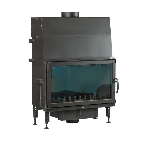 Termoșemineu pe lemne Aqua Plus Max, cu dublă combustie, 28 kW