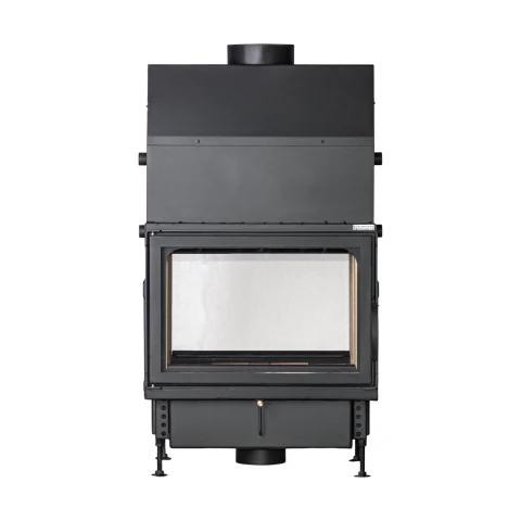 Termoșemineu pe lemne Aqua Plus Double, cu dublă combustie, 16 kW