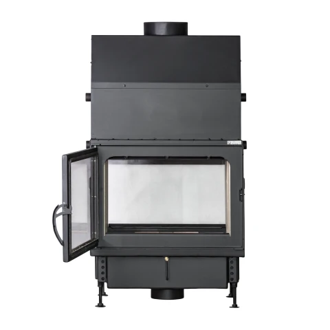 Termoșemineu pe lemne Aqua Plus Double, cu dublă combustie, 16 kW