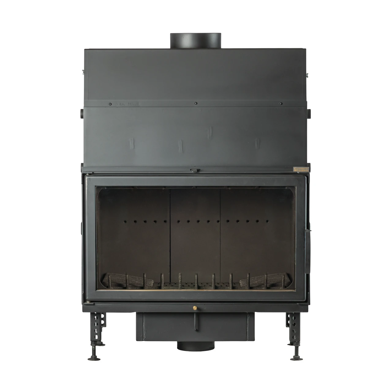 Termoșemineu pe lemne Aqua Plus Max, cu dublă combustie, 28 kW