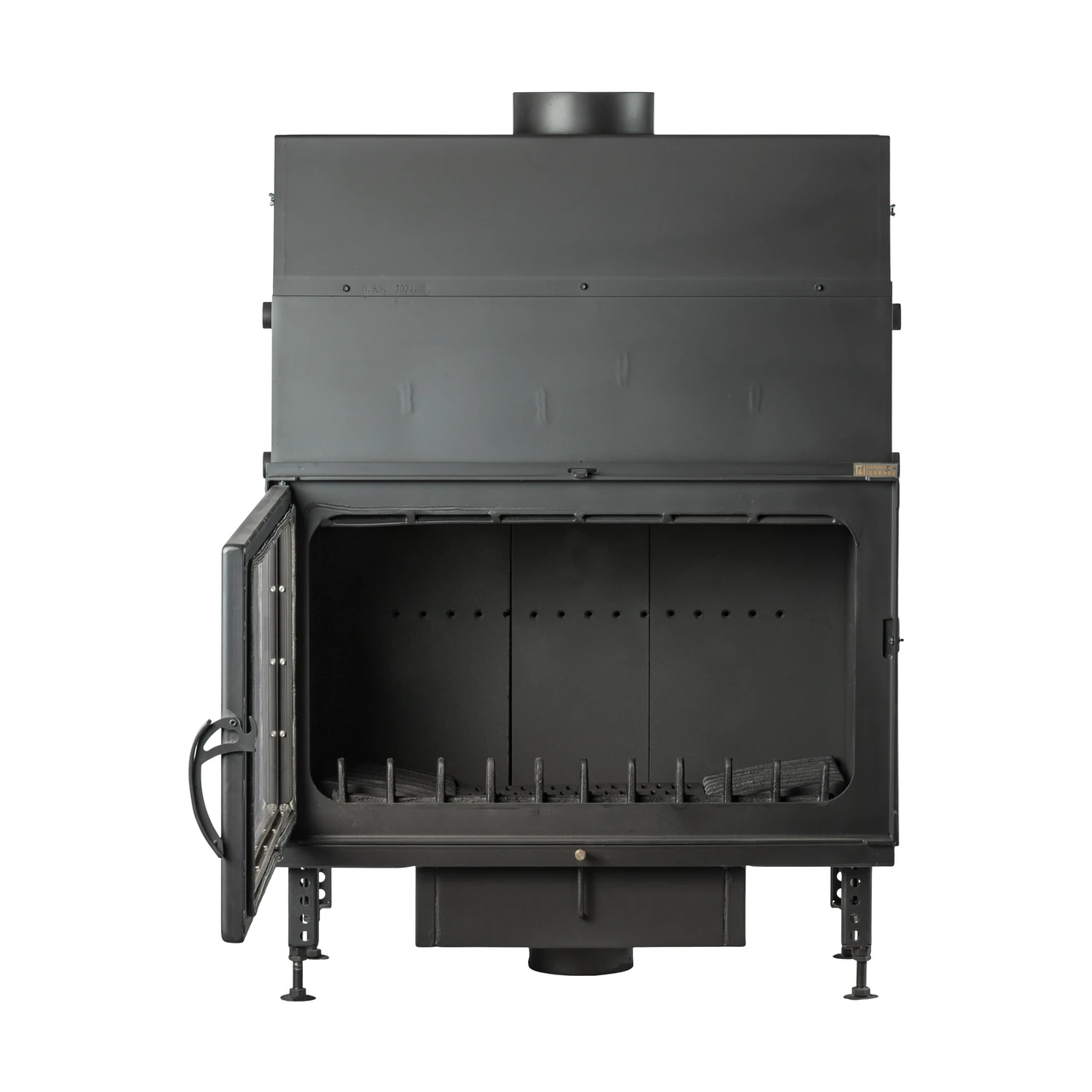 Termoșemineu pe lemne Aqua Plus Max, cu dublă combustie, 28 kW