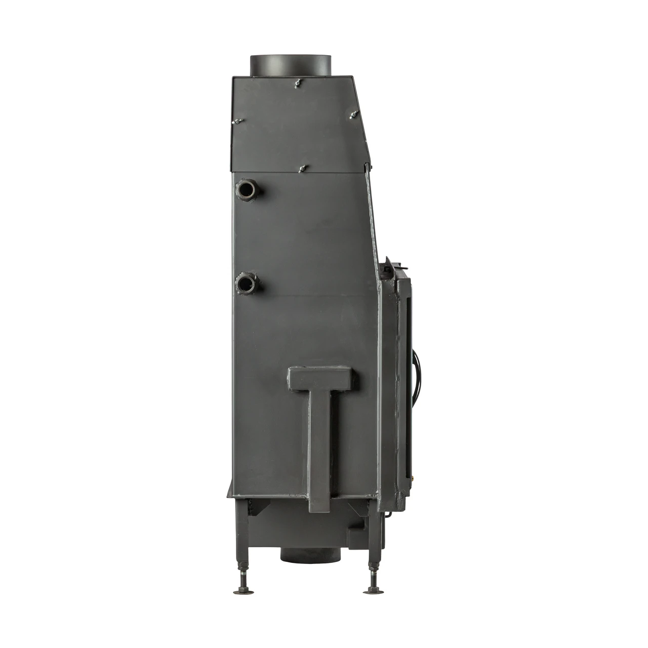 Termoșemineu pe lemne Aqua Plus Max, cu dublă combustie, 28 kW