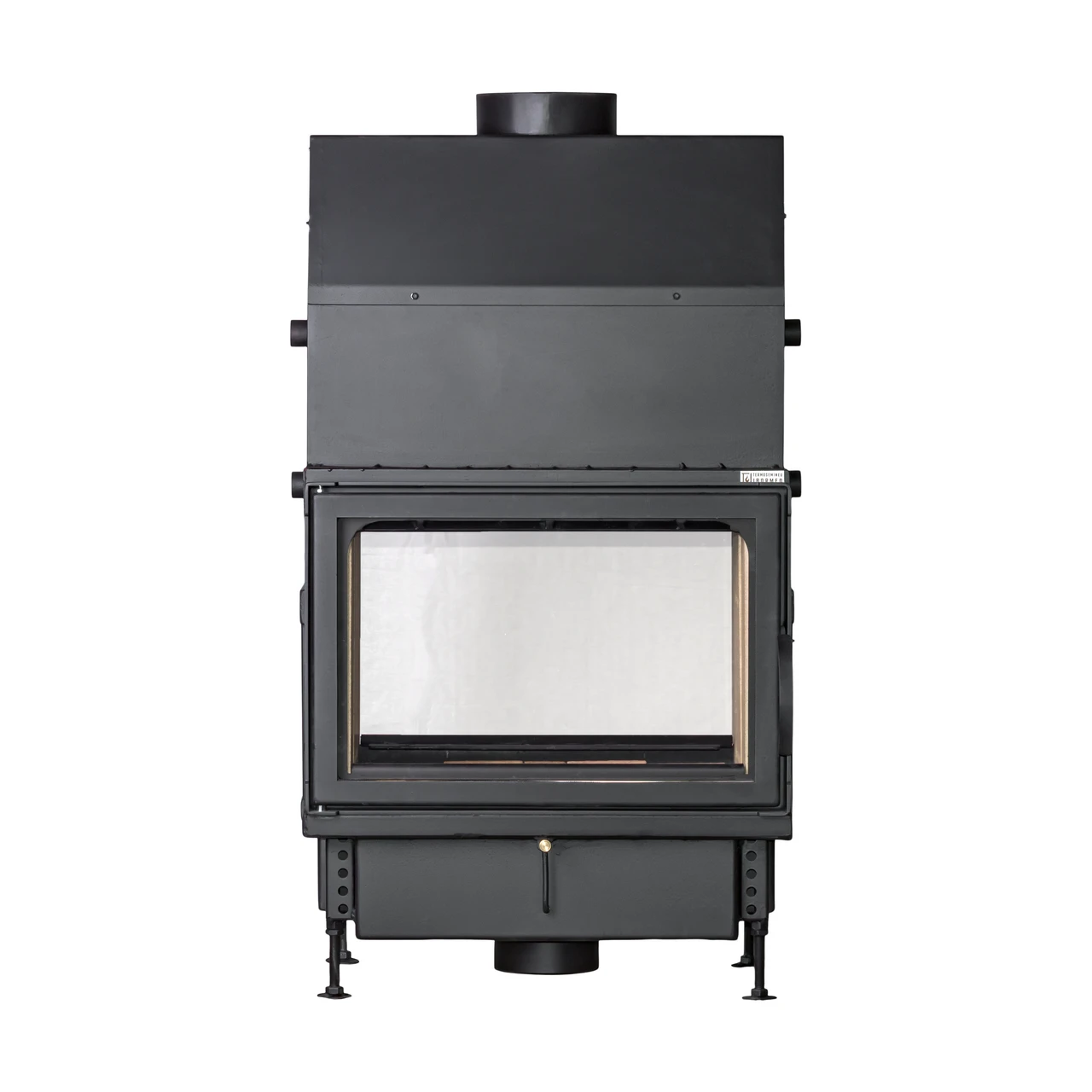 Termoșemineu pe lemne Aqua Plus Double, cu dublă combustie, 16 kW