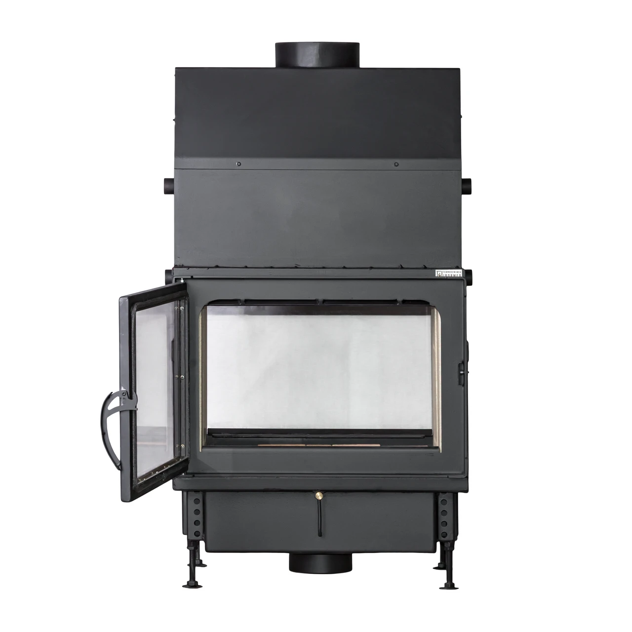 Termoșemineu pe lemne Aqua Plus Double, cu dublă combustie, 16 kW